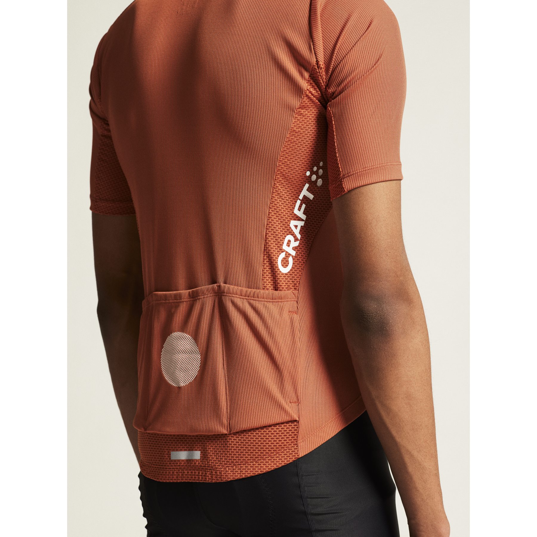 Maillot Cycliste CRAFT Homme – Rouge, Fermeture éclair Intégrale, Taille L, Occasion