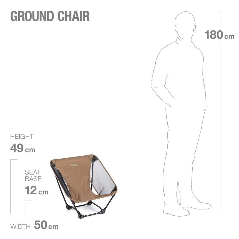 Helinox Ground Chair - Coyote Tan / Black | BIKE24