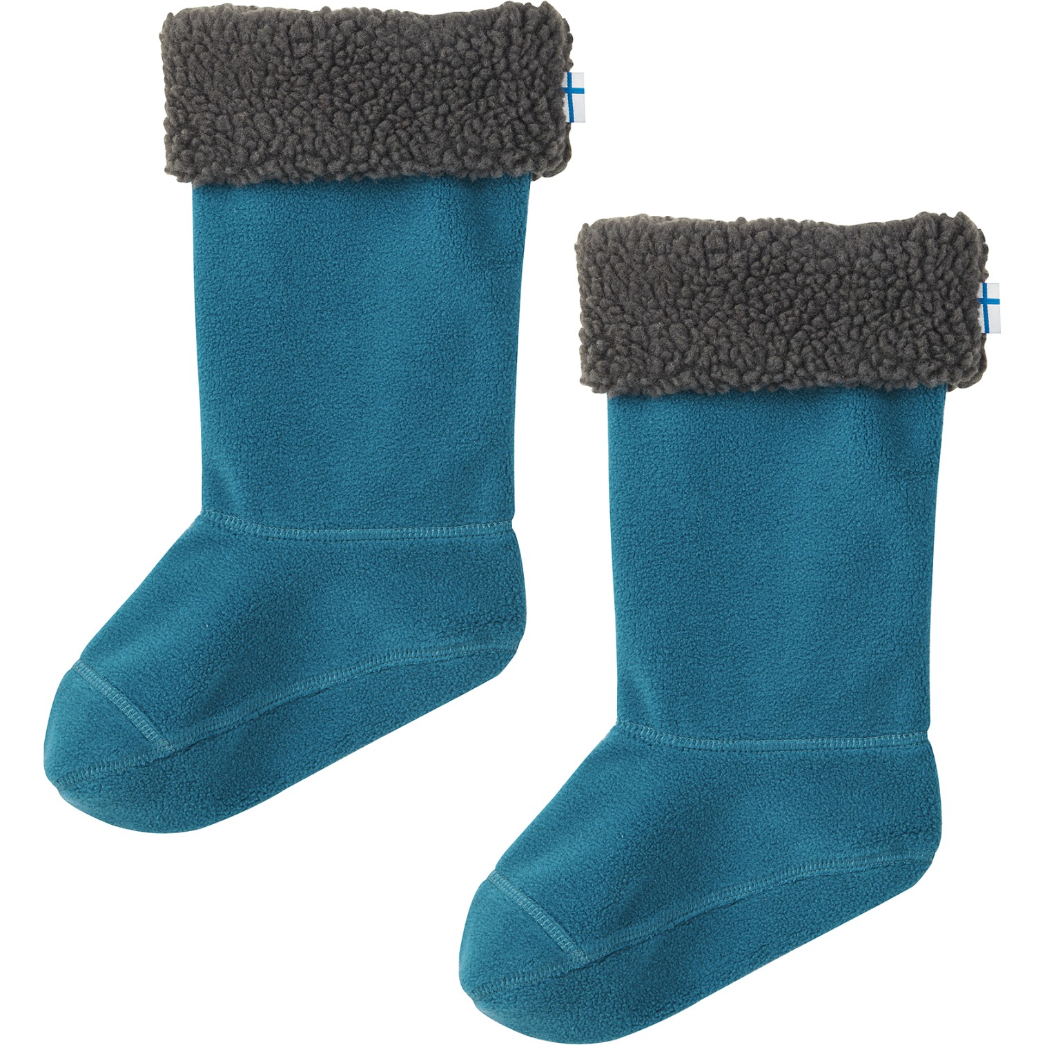 Picture of Finkid SUKKA Kids Boot Socks - for KUMI Rubber Boots - seaport/graphit 1652004