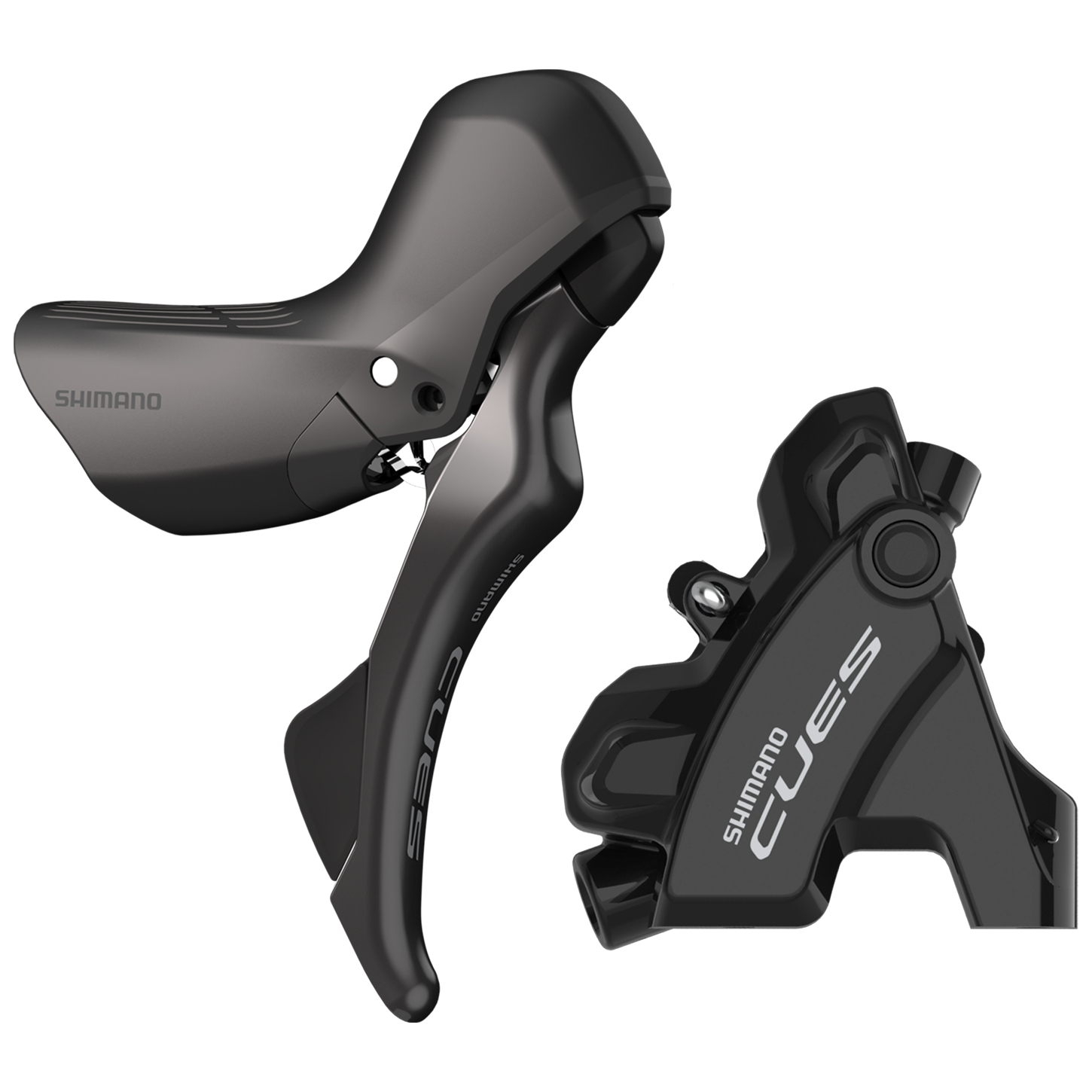 Productfoto van Shimano CUES ST-U6030 / BR-U6030 Schijfrem - STI | Flat Mount | J-Kit - 10/11-voudig | rechts (R) | achteraan (R)