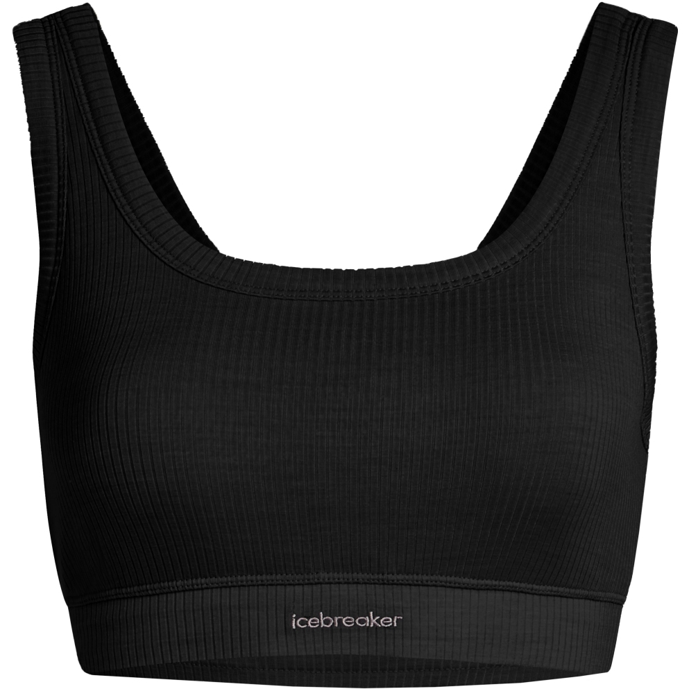 Produktbild von Icebreaker Merino Rib Lotus BH Damen - Schwarz