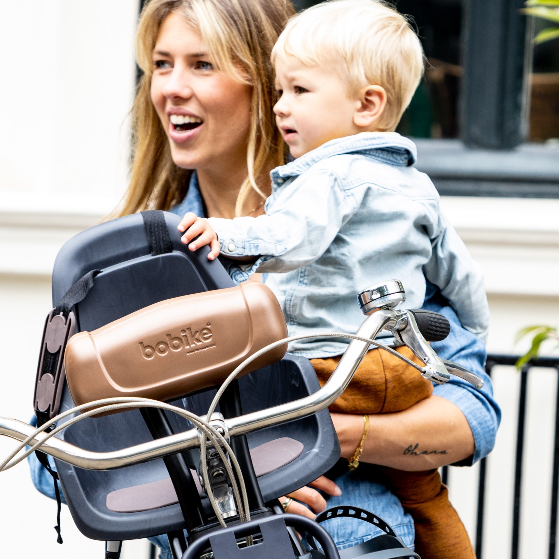 Bobike ONE mini Eco Child Bike Seat Eco Black BIKE24