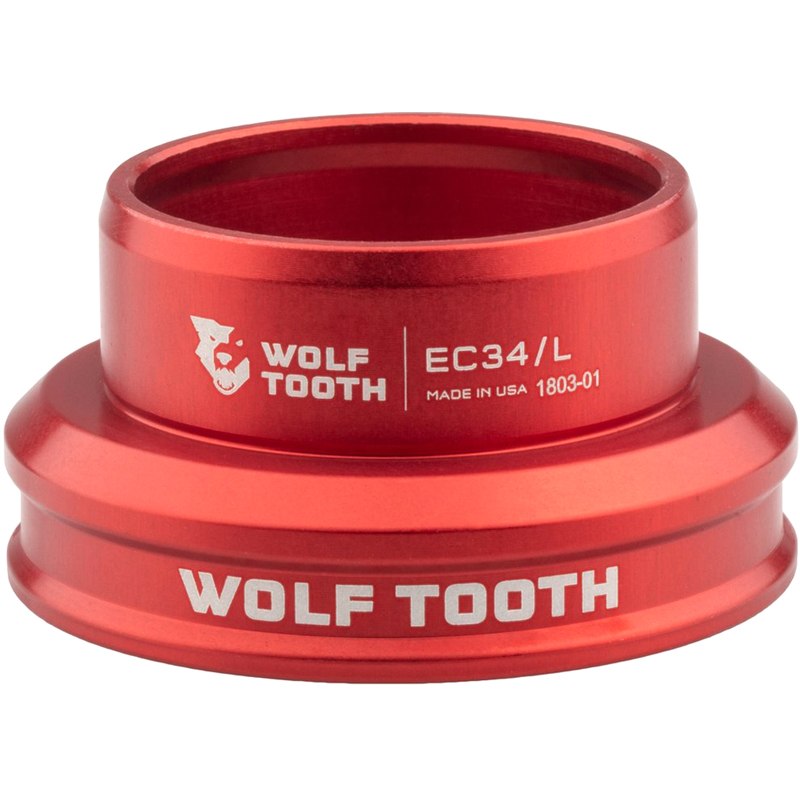 Image of Wolf Tooth Precision EC Headset Lower Part - EC34/30 - red
