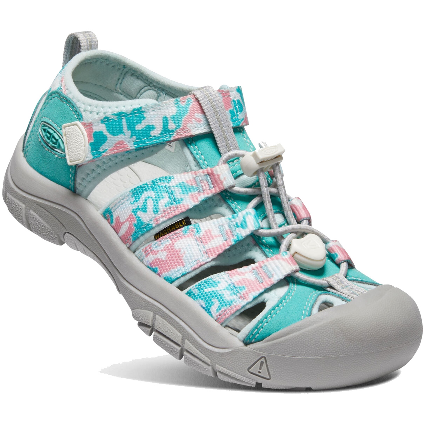 Picture of KEEN Newport H2 Sandals Kids - Camo / Pink Icing (Size 32-39)
