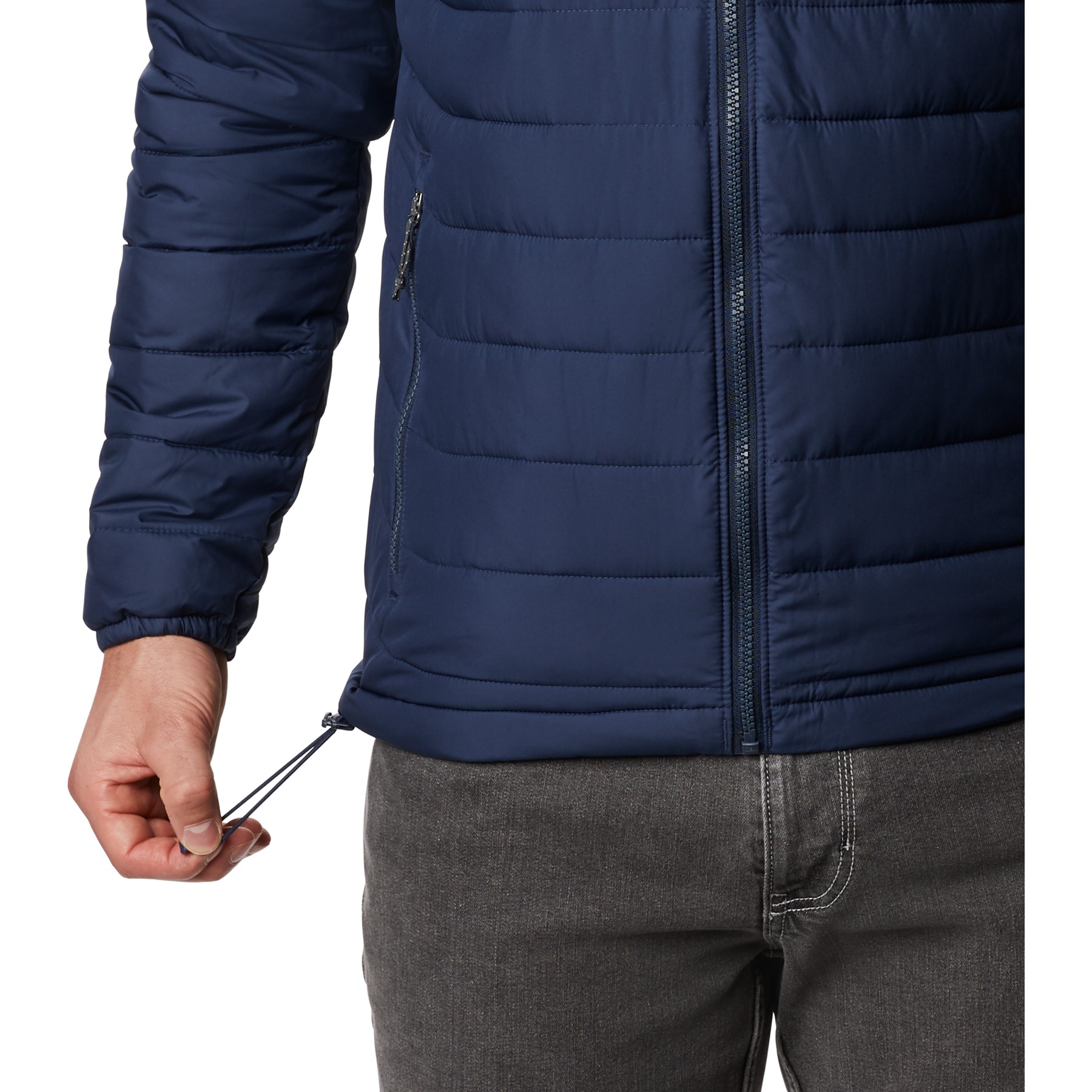 Columbia Powder Lite azul chaqueta outdoor hombre