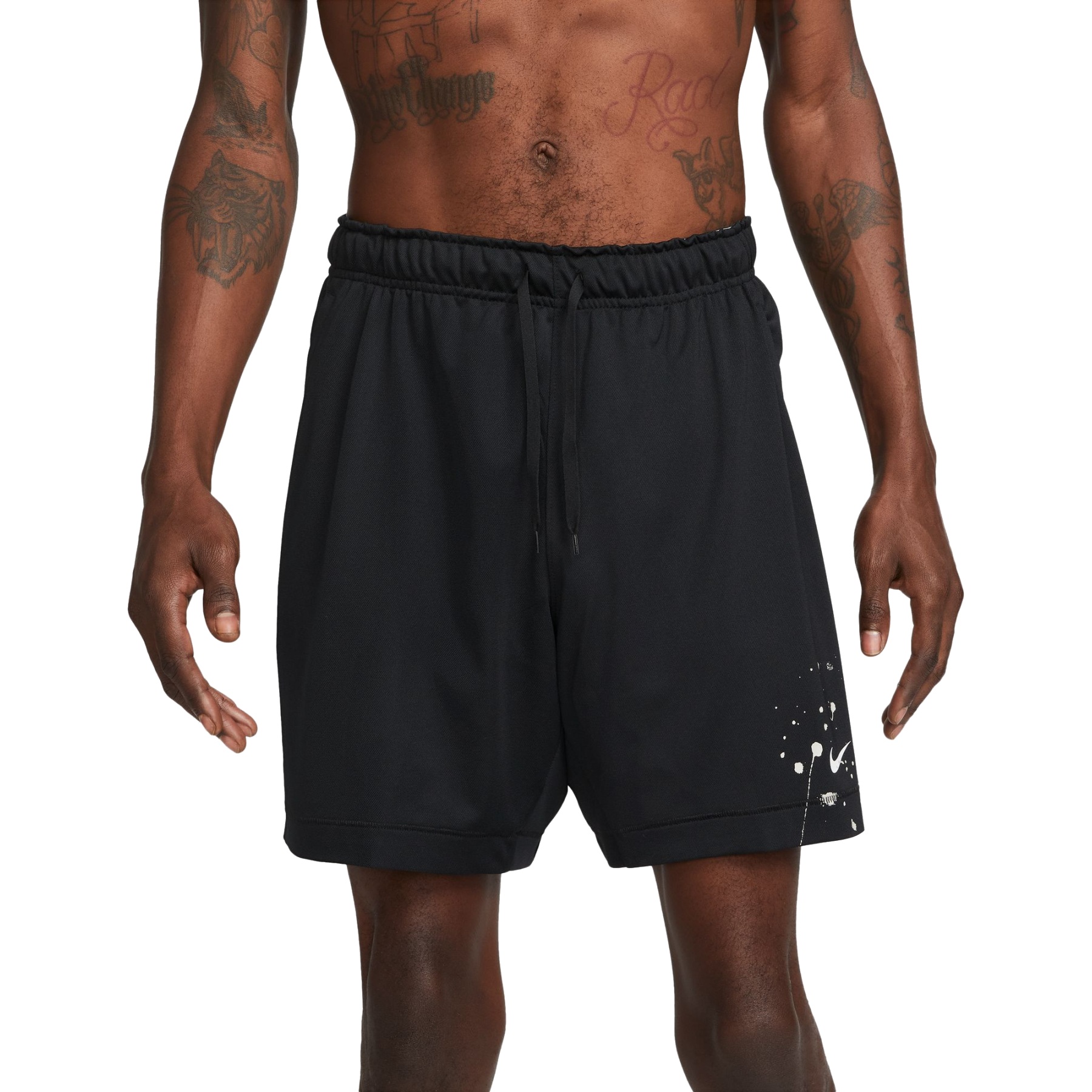 Produktbild von Nike Dri-FIT Totality Dye Knit Unlined 7&quot; Herren Fitnessshorts - black/summit white DX1546-010