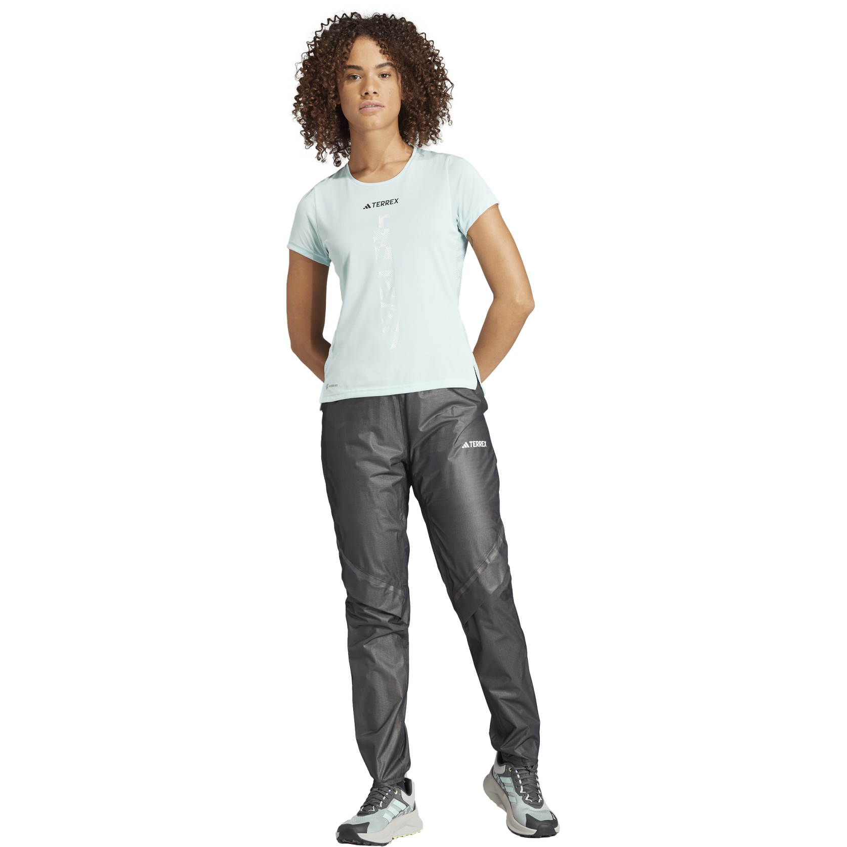 adidas Pantalones Impermeables Mujer - TERREX Xperior Light 2.5-Layer -  negro IB1121