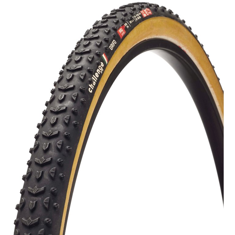 Productfoto van Challenge Grifo Pro Open Folding Tire - 33-622 - black/tan