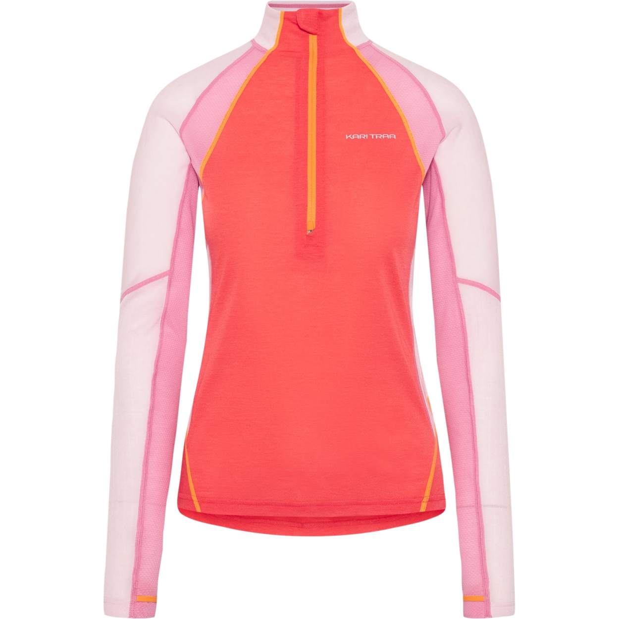 Immagine prodotto da Kari Traa Maglia Intima Maniche Lunghe Donna - Alma Half Zip - candy