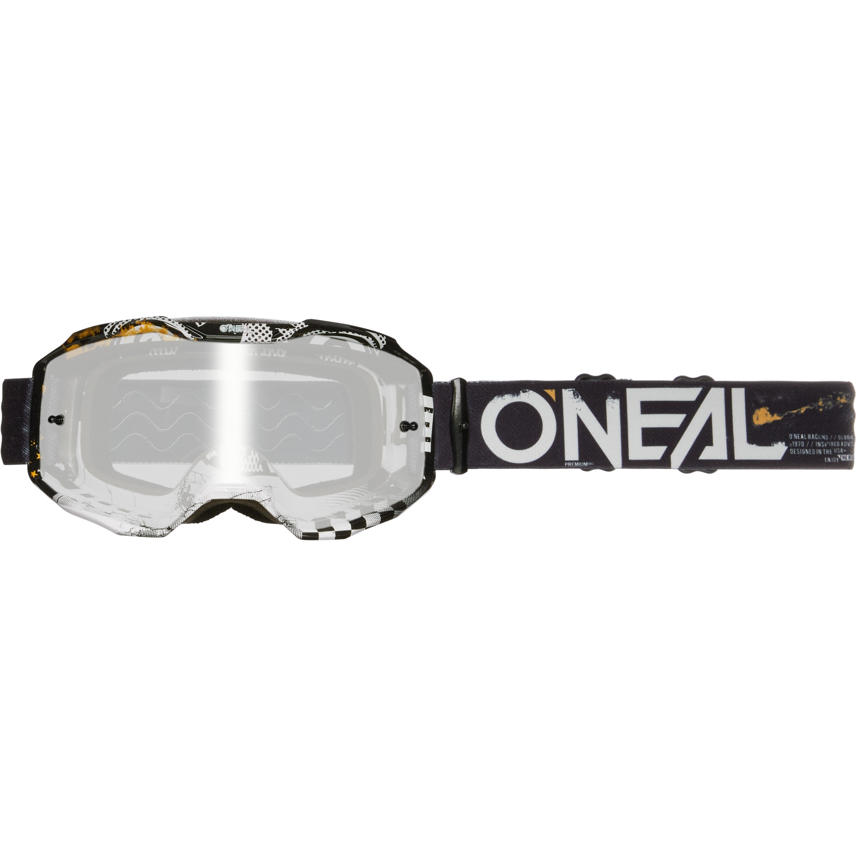Produktbild von O&#039;Neal B-10 Brille - ATTACK V.24 black/white - silver mirror