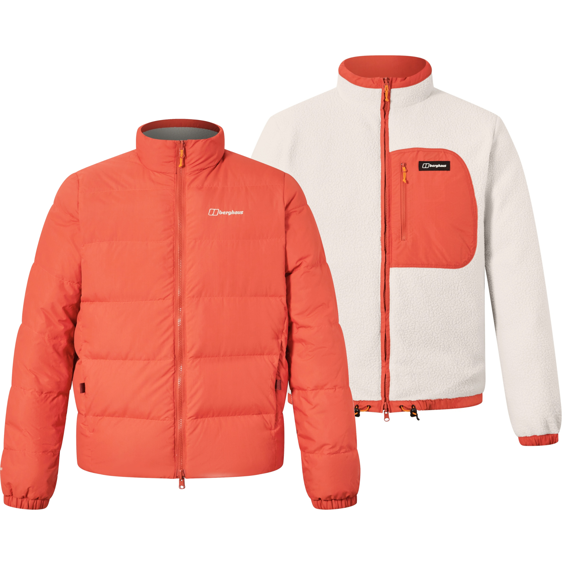 Мужской двусторонний пуховик Berghaus Fulstow - Слюда/Камень