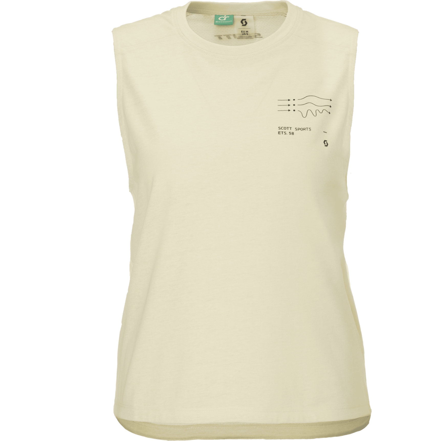 SCOTT Vertic DRI Tank Женский - пастельно-желтый