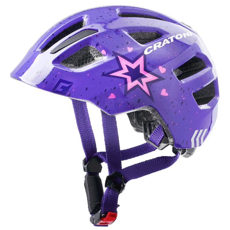 Productfoto van CRATONI Maxster Kids Helmet - star purple glossy