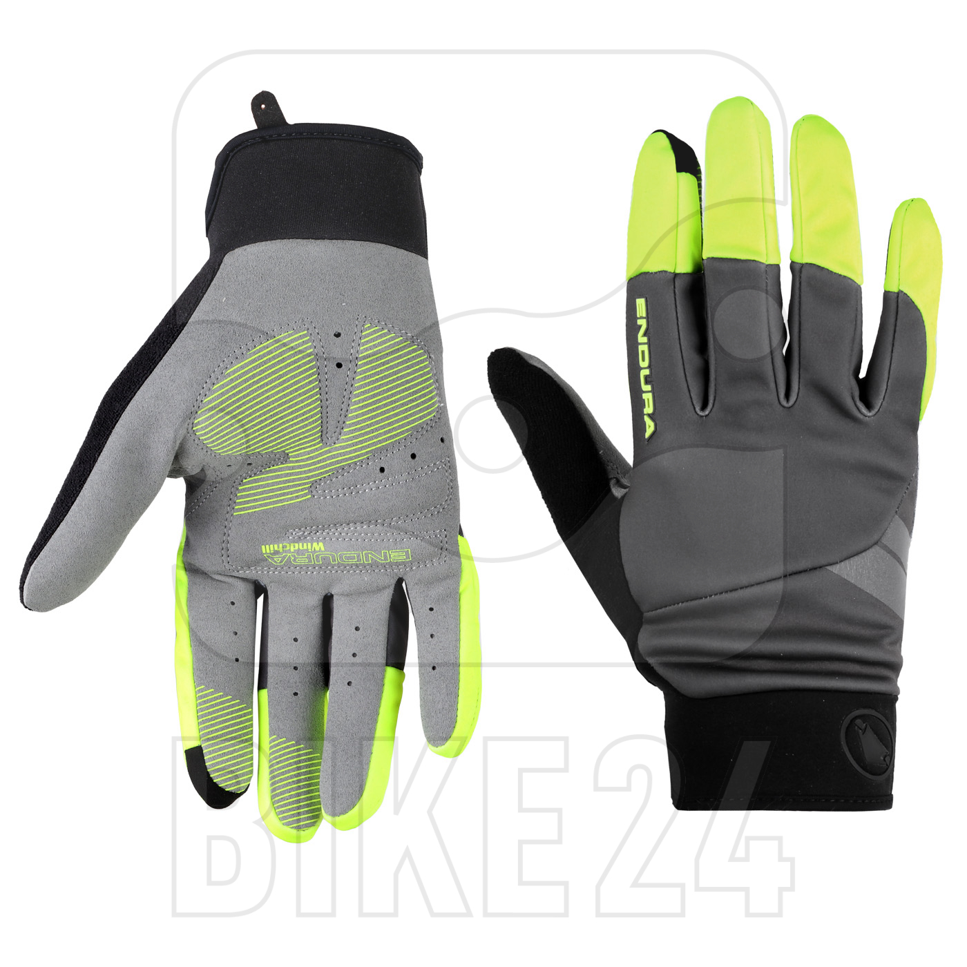Picture of Endura Windchill Gloves - Hi-Viz Yellow