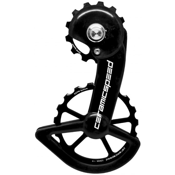 Picture of CeramicSpeed OSPW Derailleur Pulley System - for Shimano R9100/R8000 (11s) | 13/19 Teeth | Coated Bearings - black