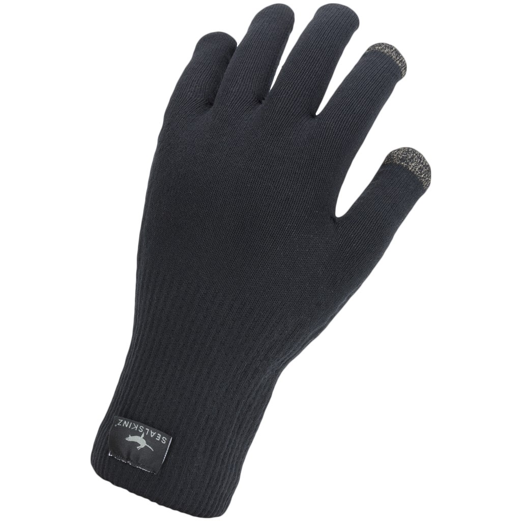 Productfoto van SealSkinz Anmer Waterdichte Gebreide Handschoenen Voor Alle Weersomstandigheden - Zwart