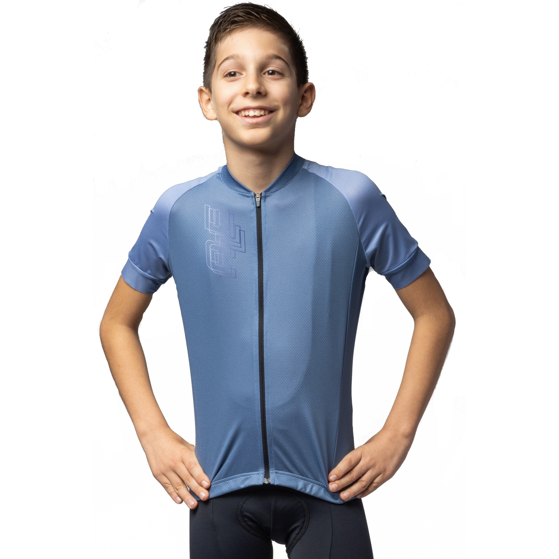 Productfoto van Alé Follow Me Fietstrui Kinderen - steel blue
