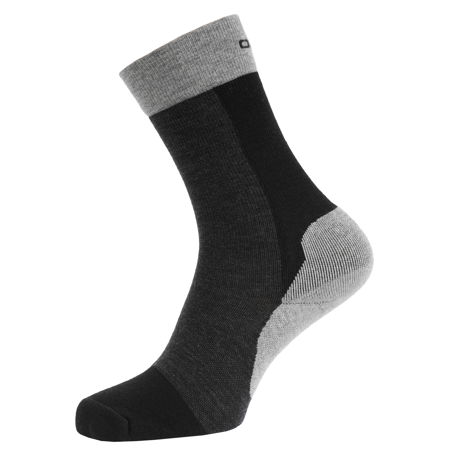 Image of Odlo Performance Wool Crew Hiking Socks - black - new odlo graphite grey