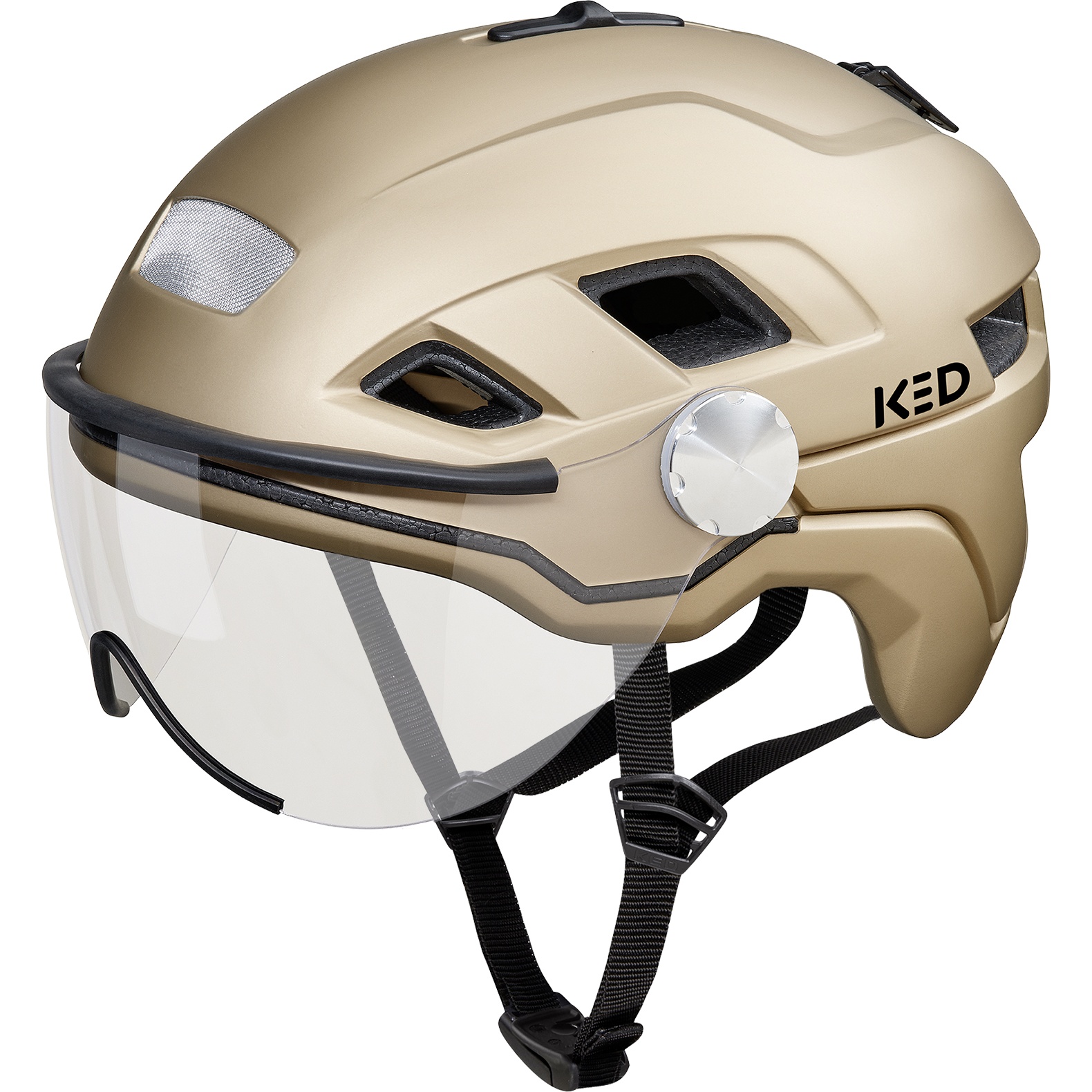 Produktbild von KED B-Vis X-Lite Helm - gold metallic matt