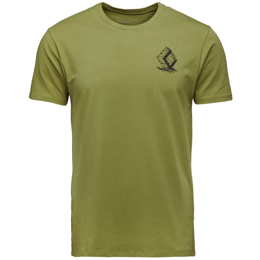 Picture of Black Diamond Boulder Shortsleeve Tee T-Shirt Men - Camp Green