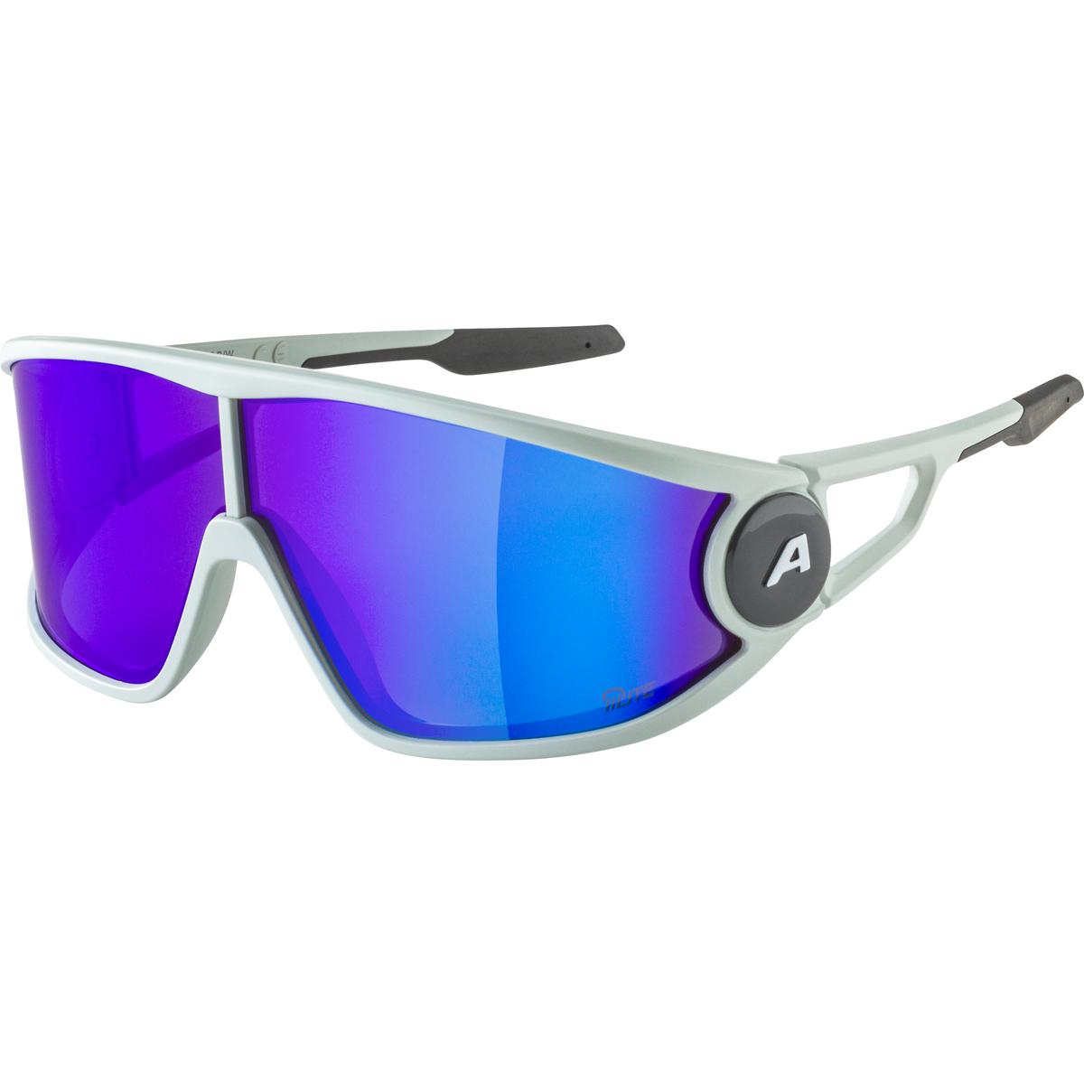 Picture of Alpina Legend Q-LITE Glasses - smoke-grey matt / mirror blue