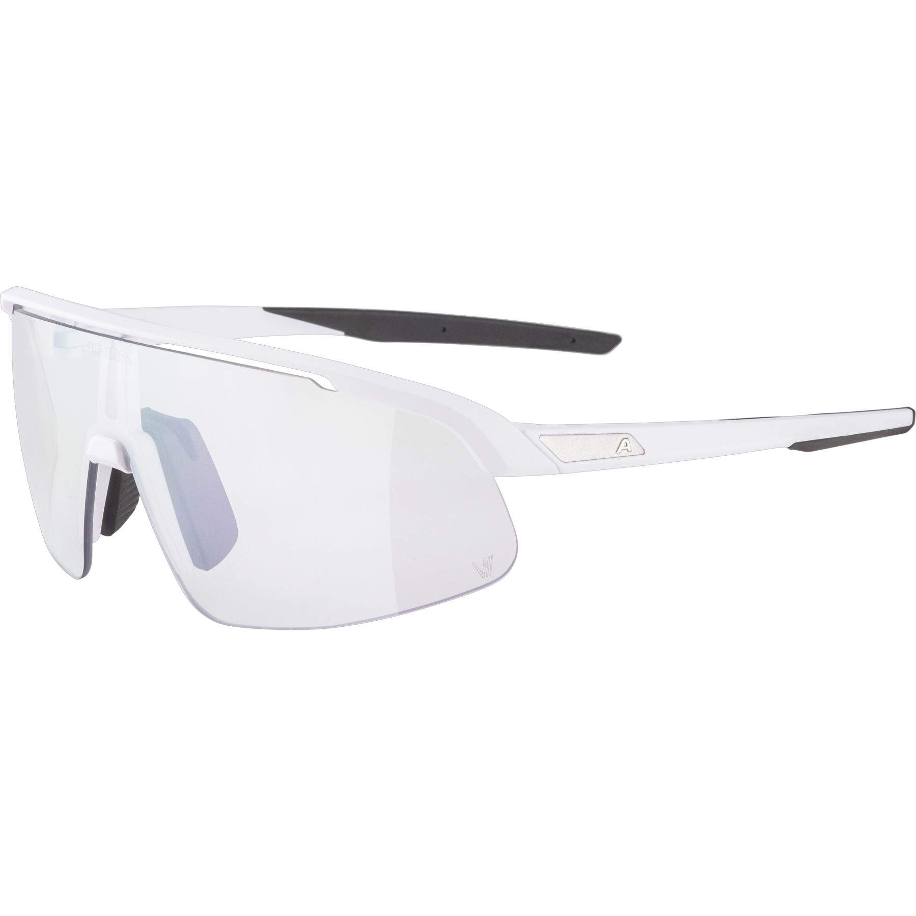 Productfoto van Alpina Turbo Pro S V Bril - white matt/clear to grey/flash pink