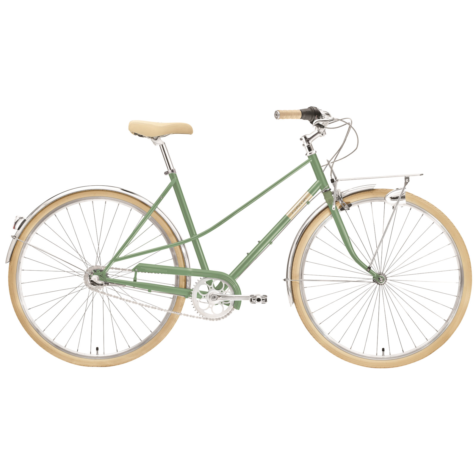 Productfoto van Creme Cycles CAFERACER Lady Uno - Women Citybike - 2023 - olive green
