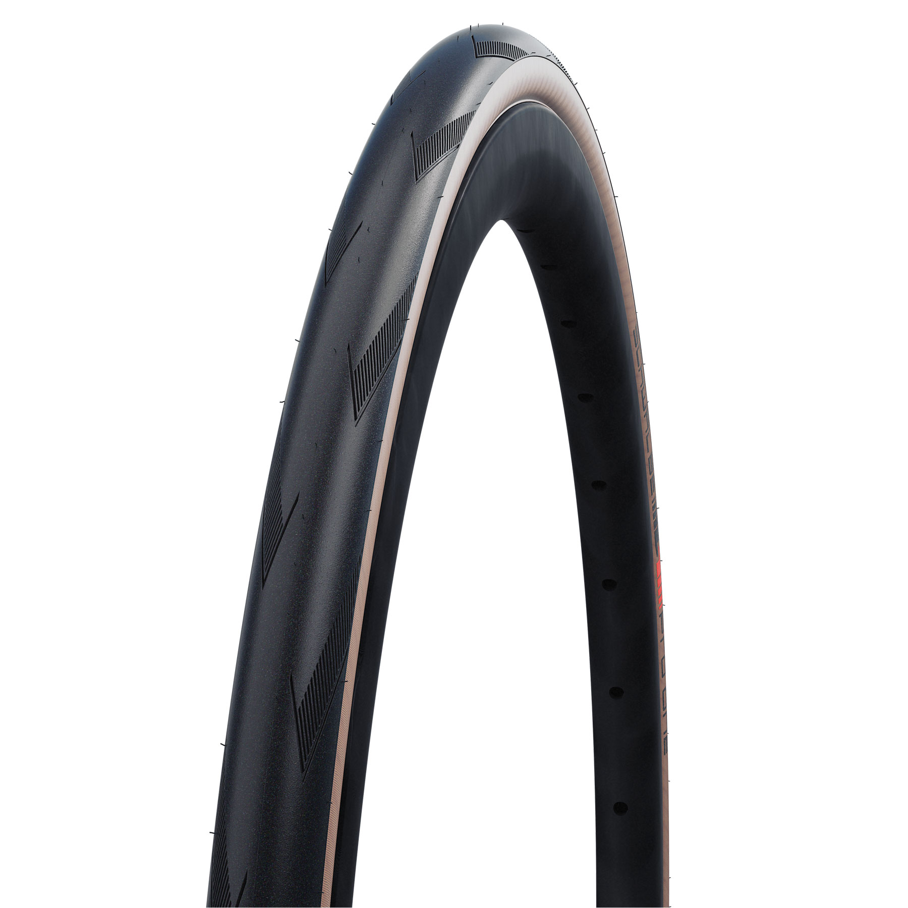 Picture of Schwalbe Pro One Tube Type Folding Tire - Evolution | Super Race | V-Guard | Addix Race - 30-622 | Transparent Sidewall