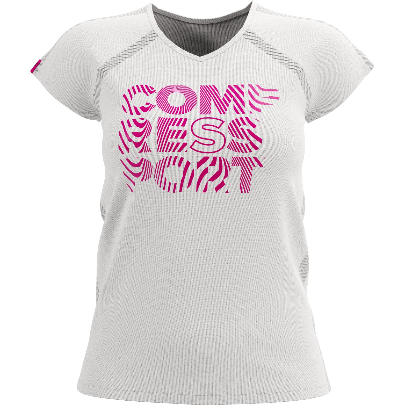 Image of Compressport Training T-Shirt Women - Ladies 2022 - white/pink