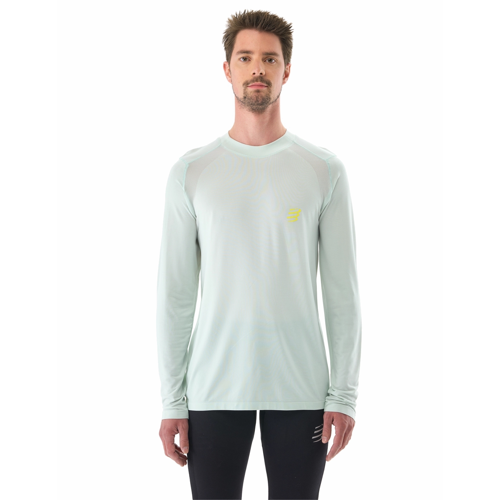 Produktbild von Compressport Performance Running Langarmshirt Herren - ice flow/poseidon