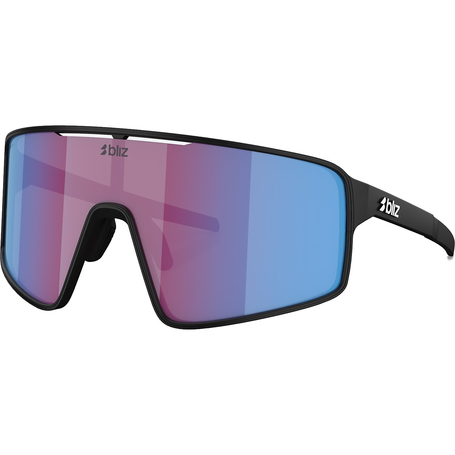 Picture of Bliz P001 Glasses - Matt Black / Begonia Violet with Blue Multi