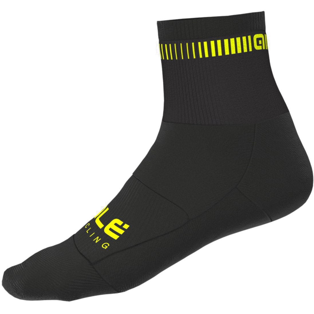 Produktbild von Alé Logo Socken Unisex - black/fluo yellow