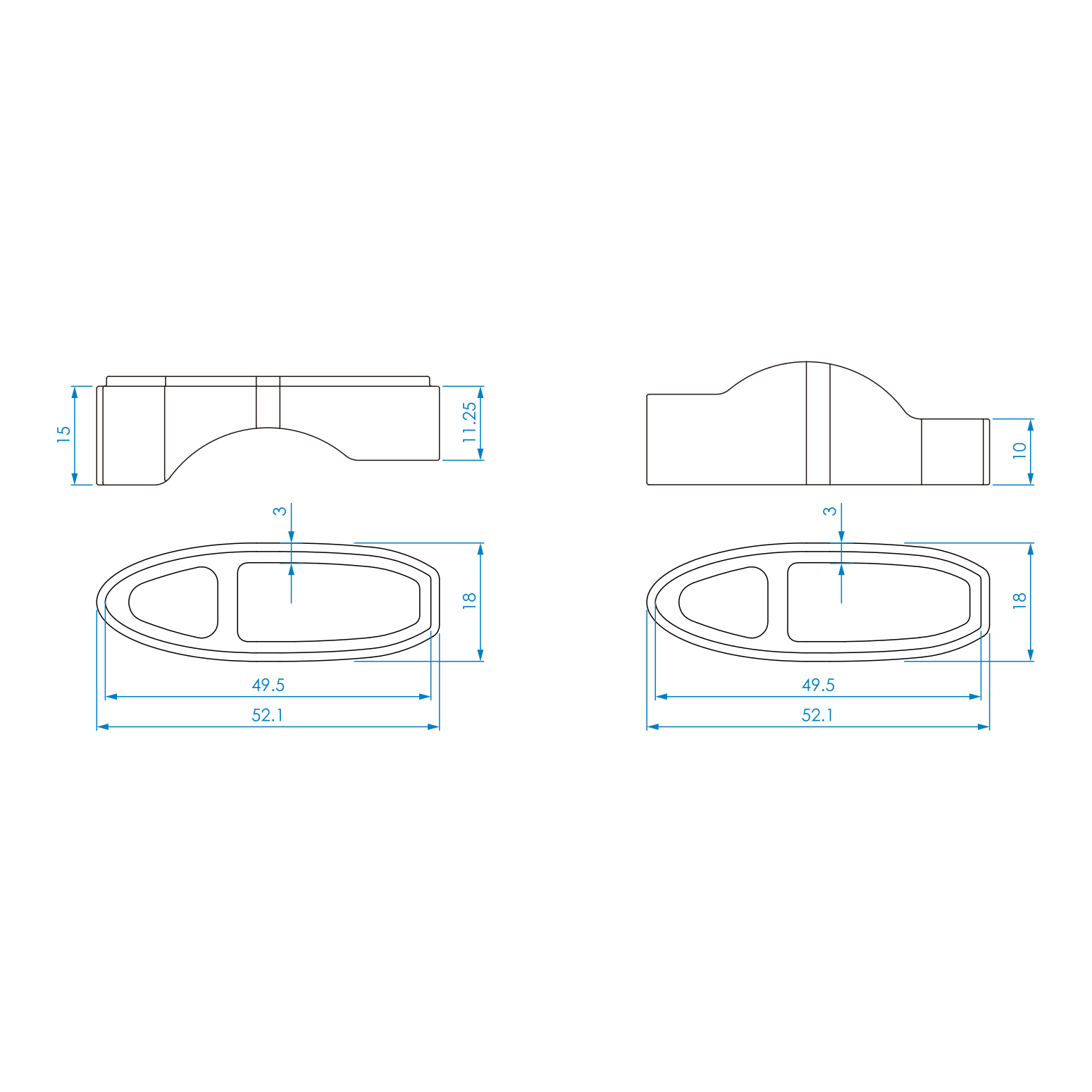 Profile Design Riser Kit - Adapters | A2 to A3 | Aluminum | BIKE24