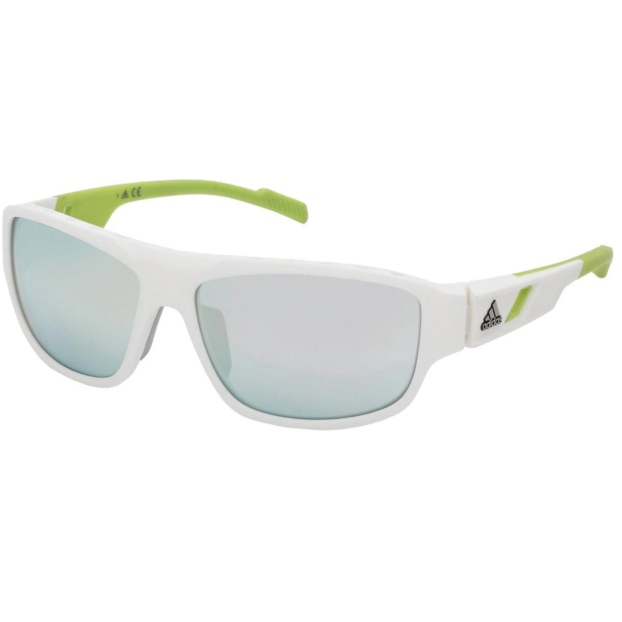 Picture of adidas Actv Classic SP0045 Sport Sunglasses - White/Other / Conrast Mirror Smoke