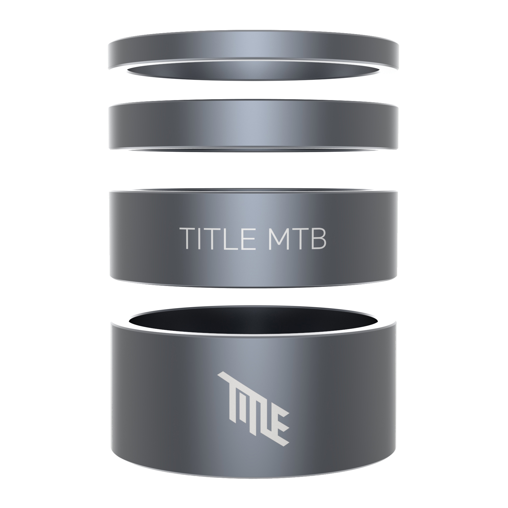 Bild von Title Spacer Kit - Aluminium - grau