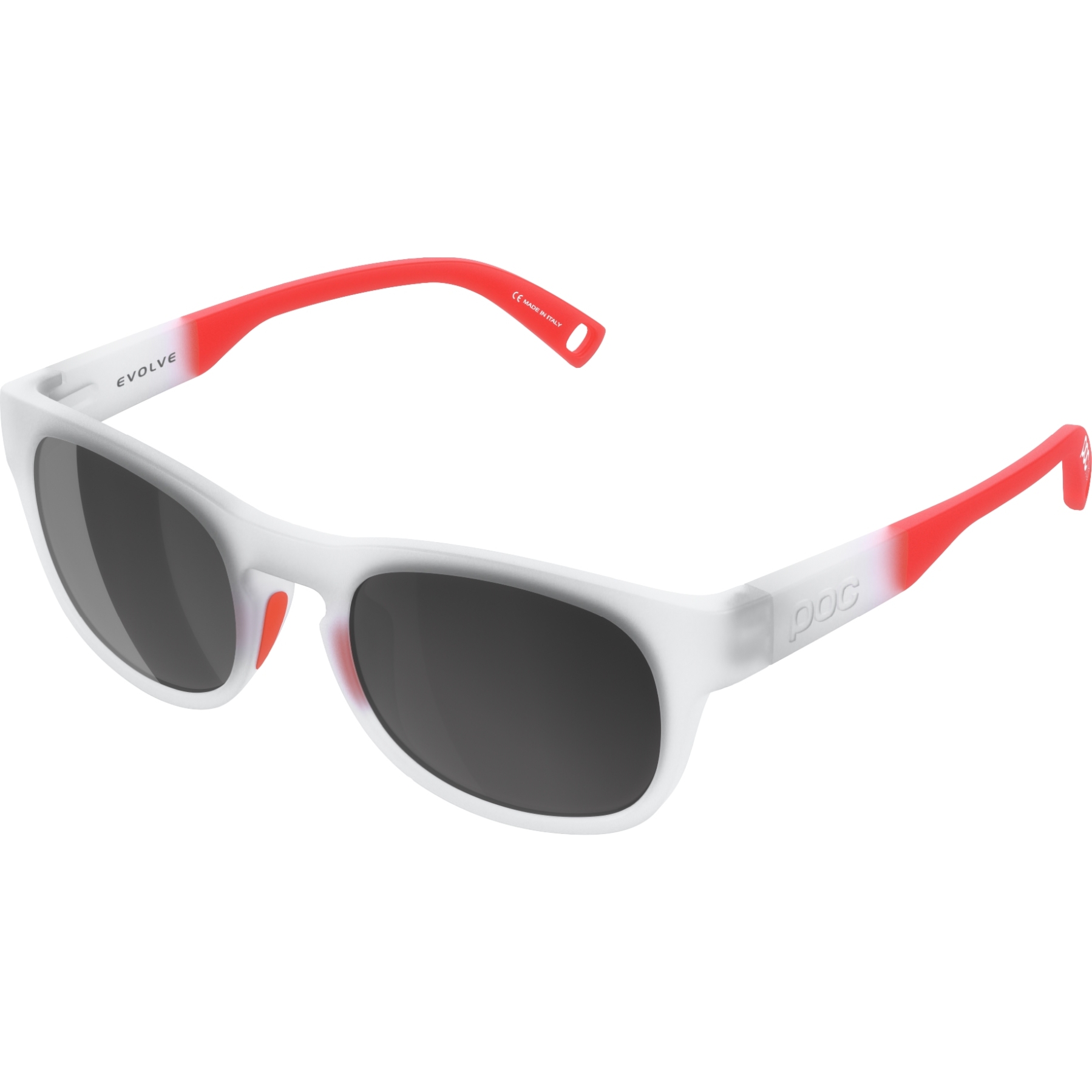 Picture of POC Evolve Kids Glasses - Transparant Crystal Fluo Orange/Clarity Pocito Sunny Grey