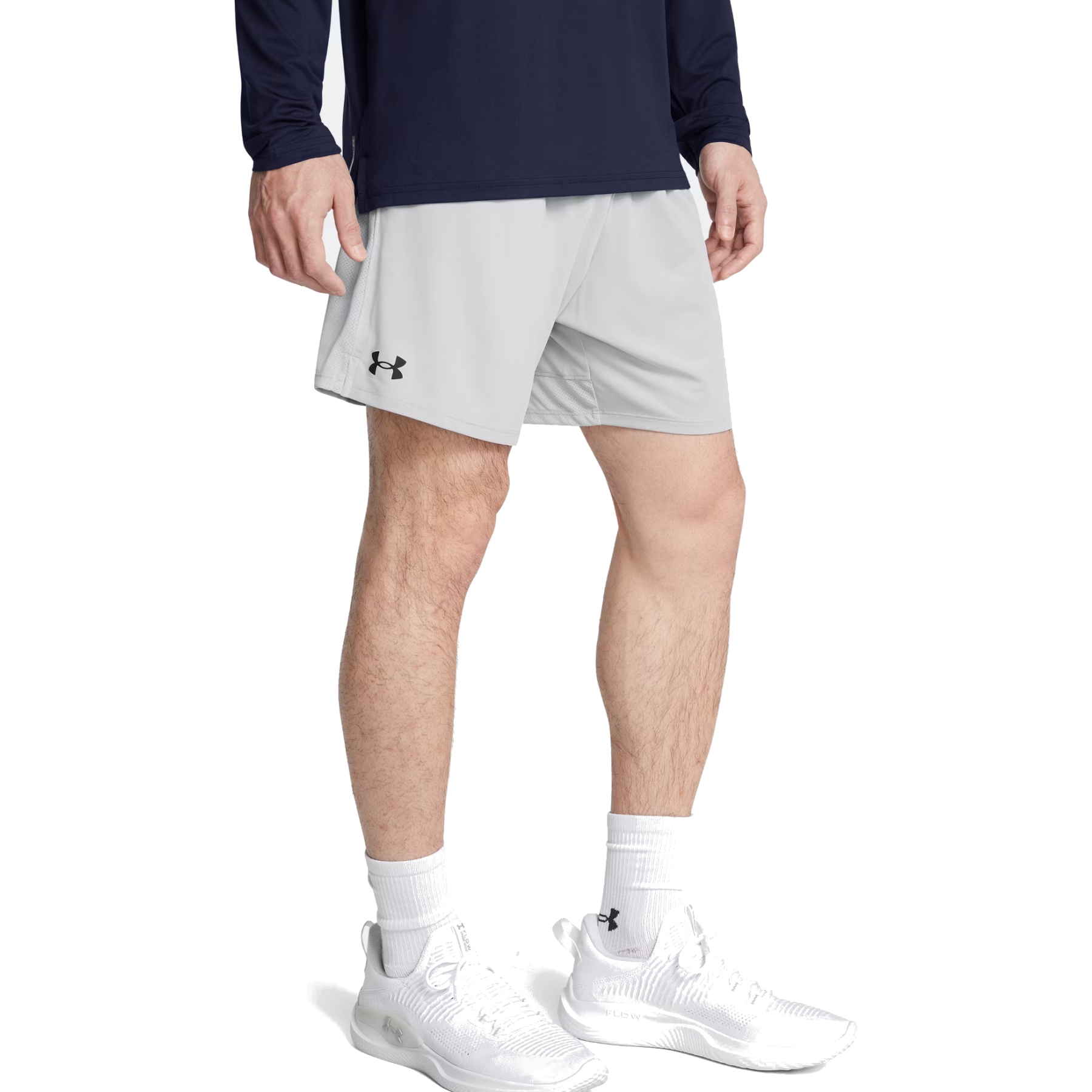 Produktbild von Under Armour UA Tech™ Vent Shorts (18 cm) Herren - Mod Gray/Black