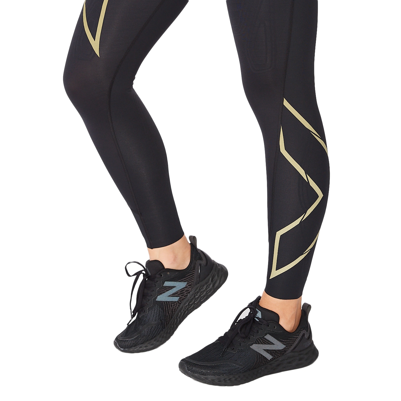  2XU Mallas de compresión Force de tiro medio para mujer con  cintura plana y ancha para entrenamiento y fitness, negro/nero, talla M :  Ropa, Zapatos y Joyería