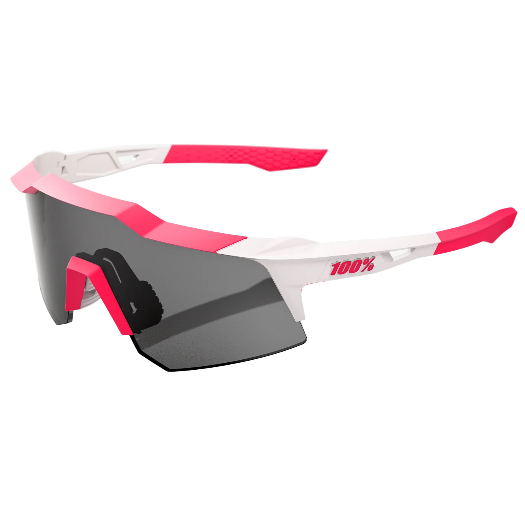 Kuva: 100% Silmälasit - Speedcraft XS - Smoke Lens - Puddy Pink White + Clear