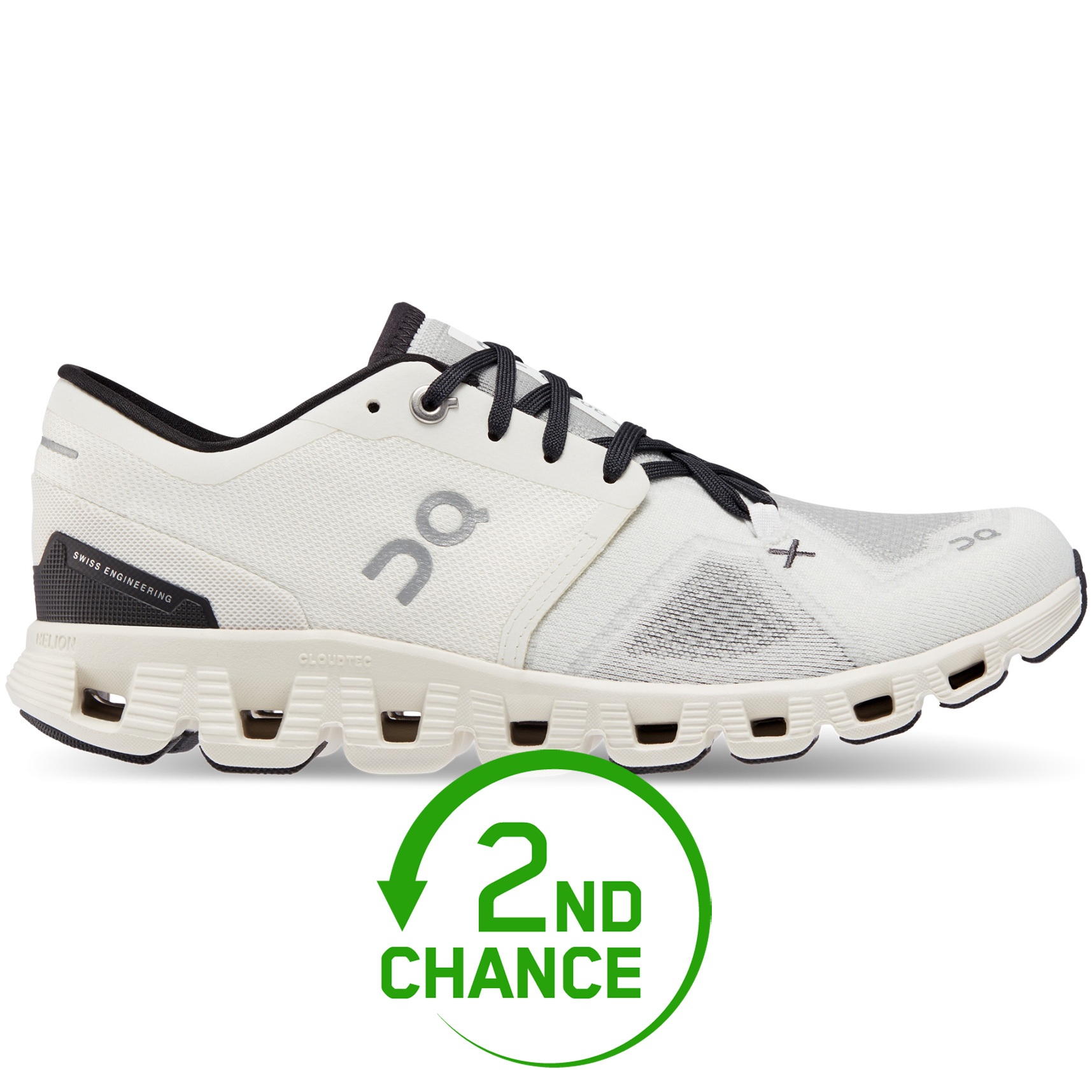 Produktbild von On Cloud X 3 Fitness Schuhe Damen - White &amp; Black - B-Ware