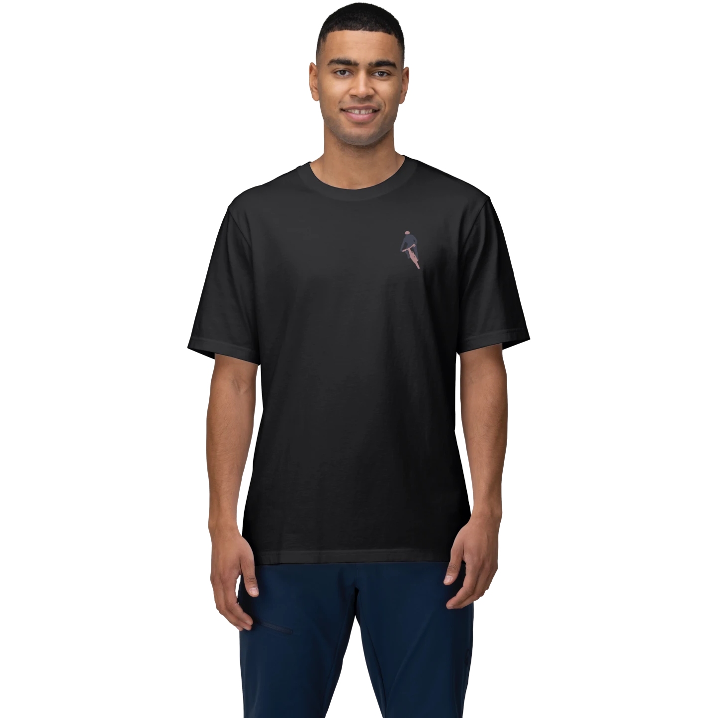 Picture of Norrona /29 cotton activity embroidery T-Shirt Men - Caviar