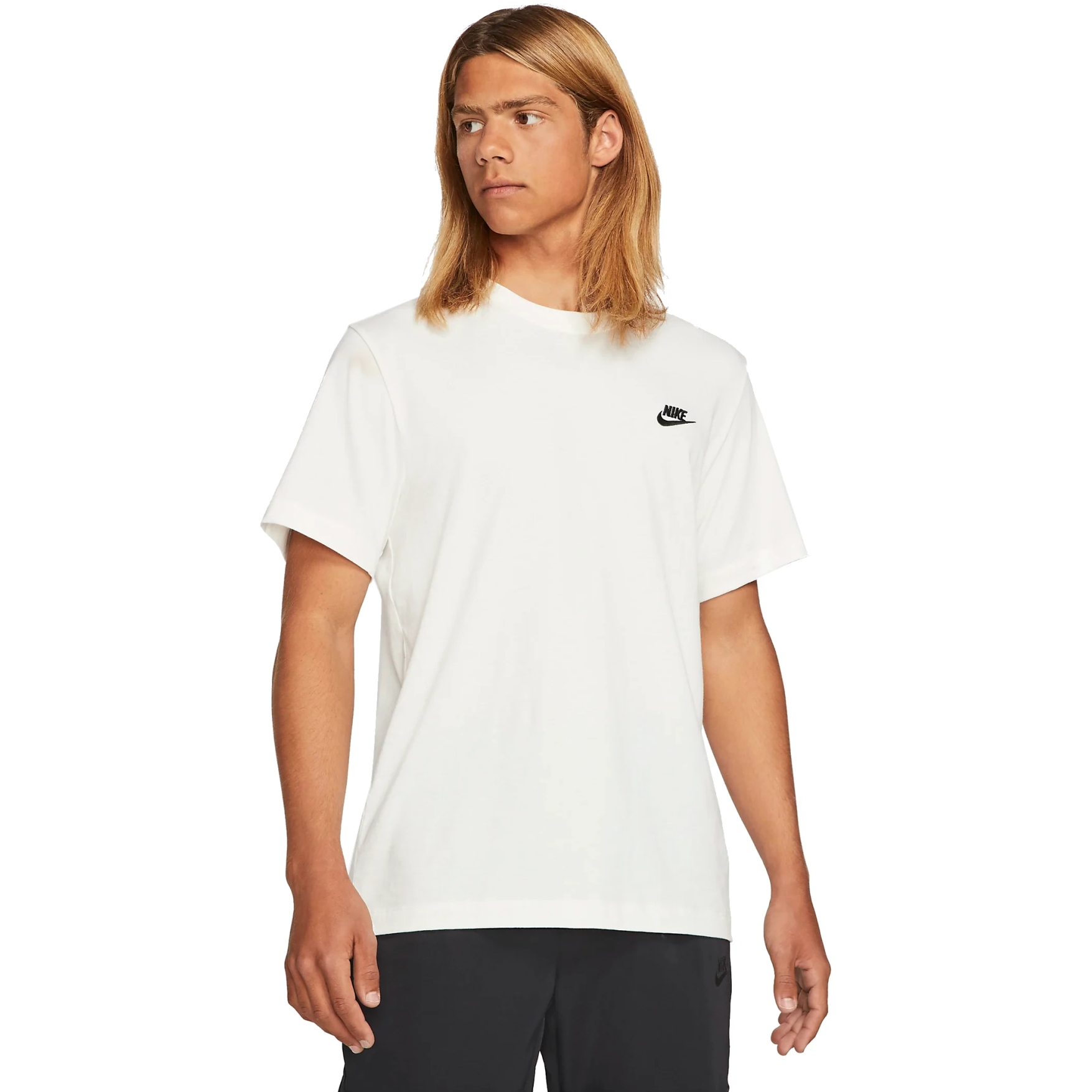 Produktbild von Nike Sportswear Club T-Shirt Herren - sail/black AR4997-133