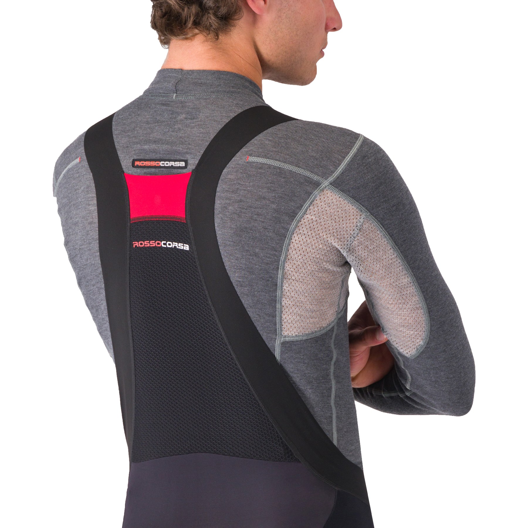 Castelli Sorpasso RoS Bibtights Men - black red 023 | BIKE24