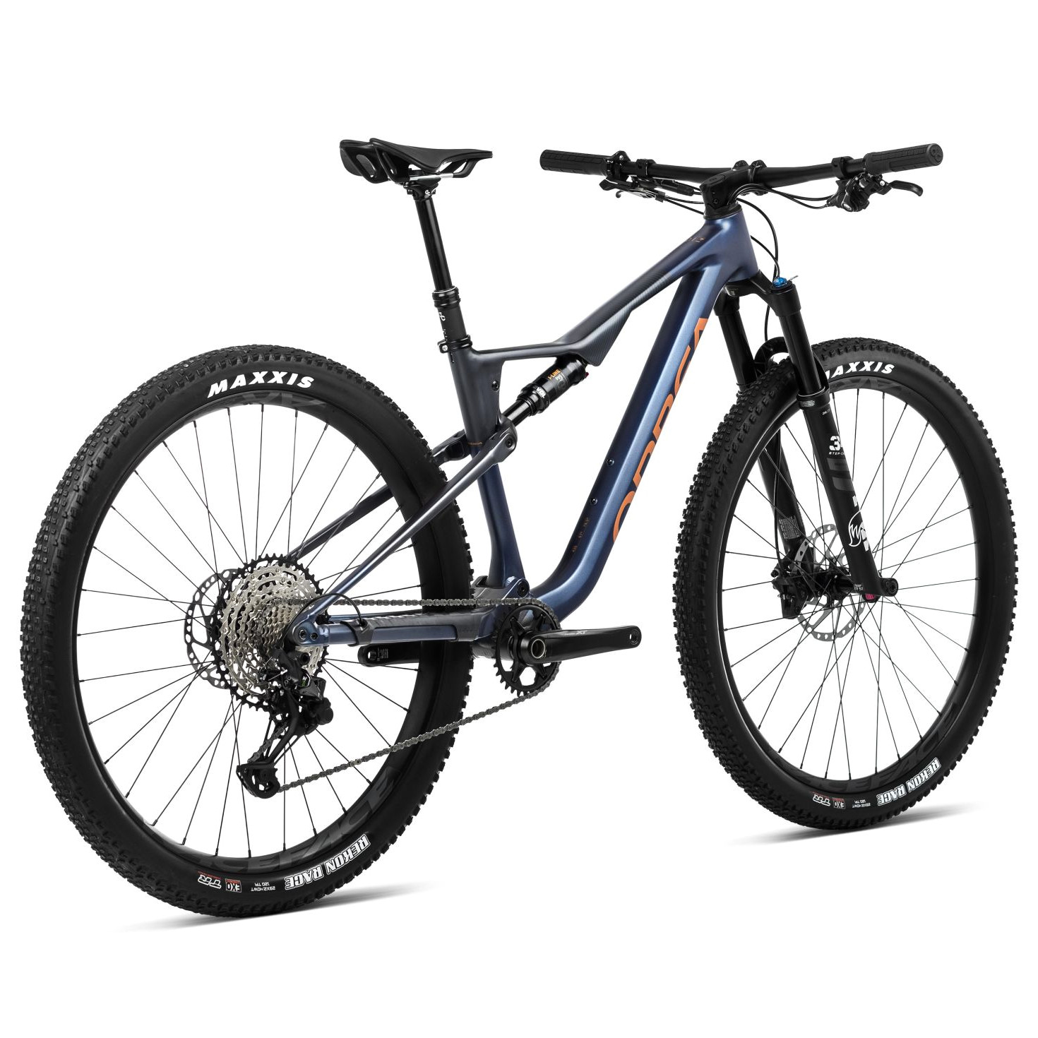 Orbea OIZ H10 Mountain Bike 2024 Moondust Blue Leo Orange matt