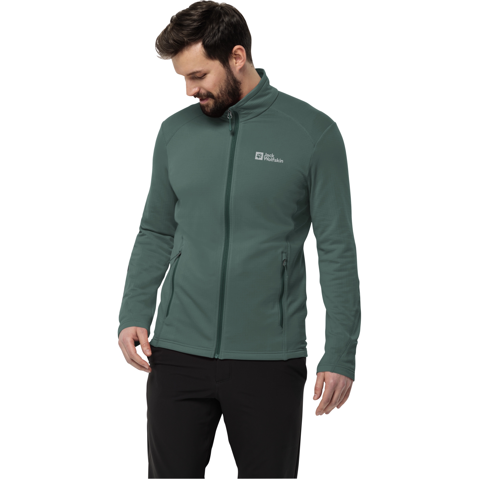 Produktbild von Jack Wolfskin Kolbenberg Full Zip Jacke Herren - jade green