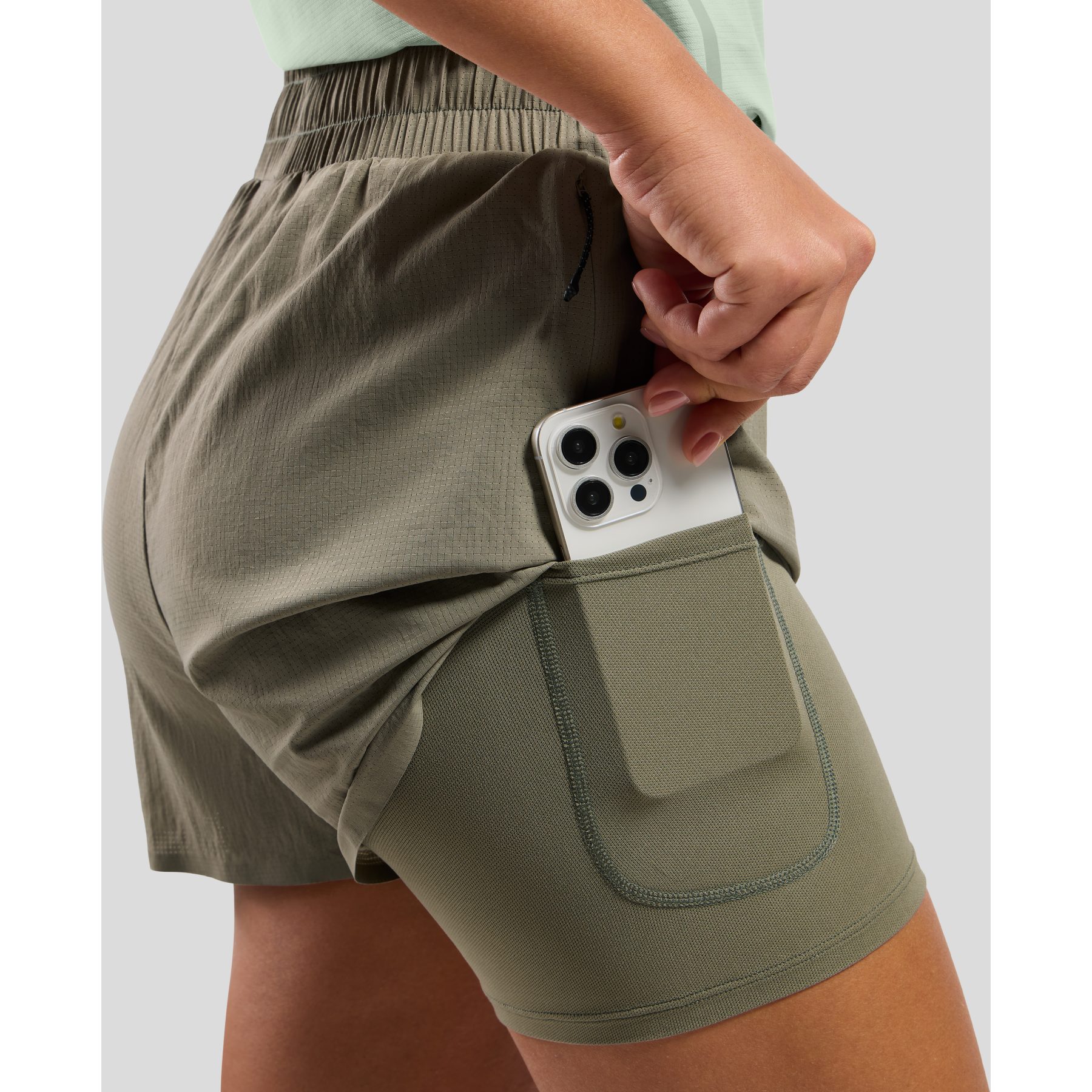 Bodycross Linh Ultra Short De Running 2 En 1 Bodycross Pour Femme - Linh Ultra - Avec Poches - Pour Trail Et Training Short Cuissard 2 En 1 Femme Trail Running Poches Polyester