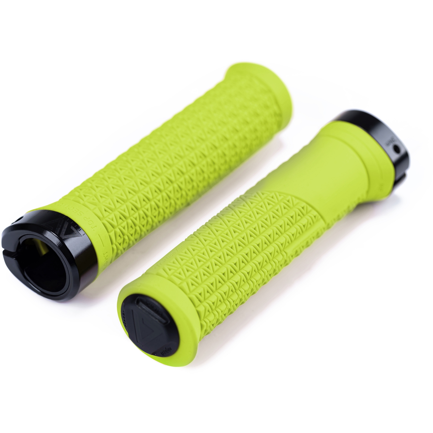 Pop Of Color! A'ME Grip Savers Bicycle Handlebar Bar Ends (Pair) - Lime Green