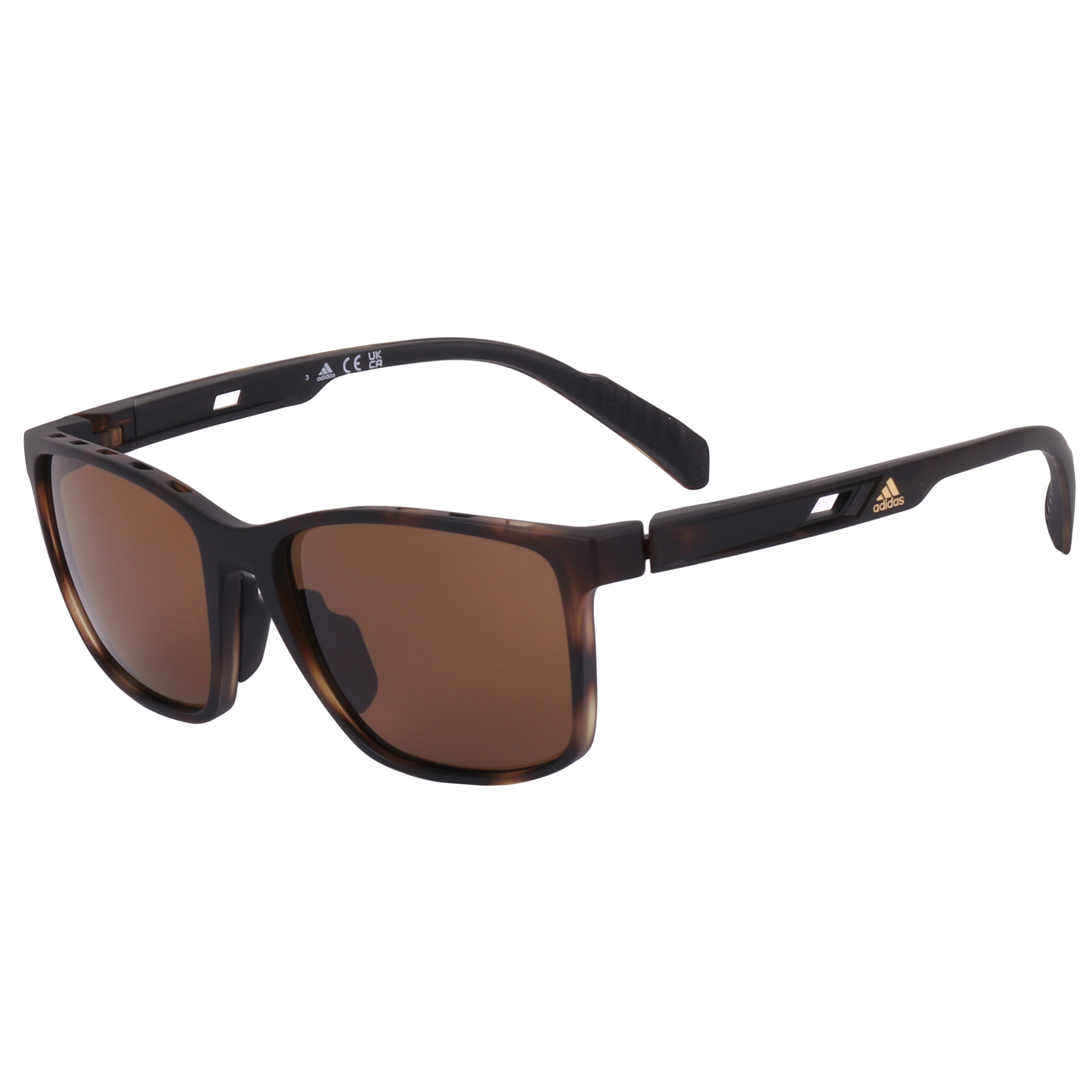 Image of adidas Actv Classic SP0035 Sport Sunglasses - Dark Havana / Polar Brown