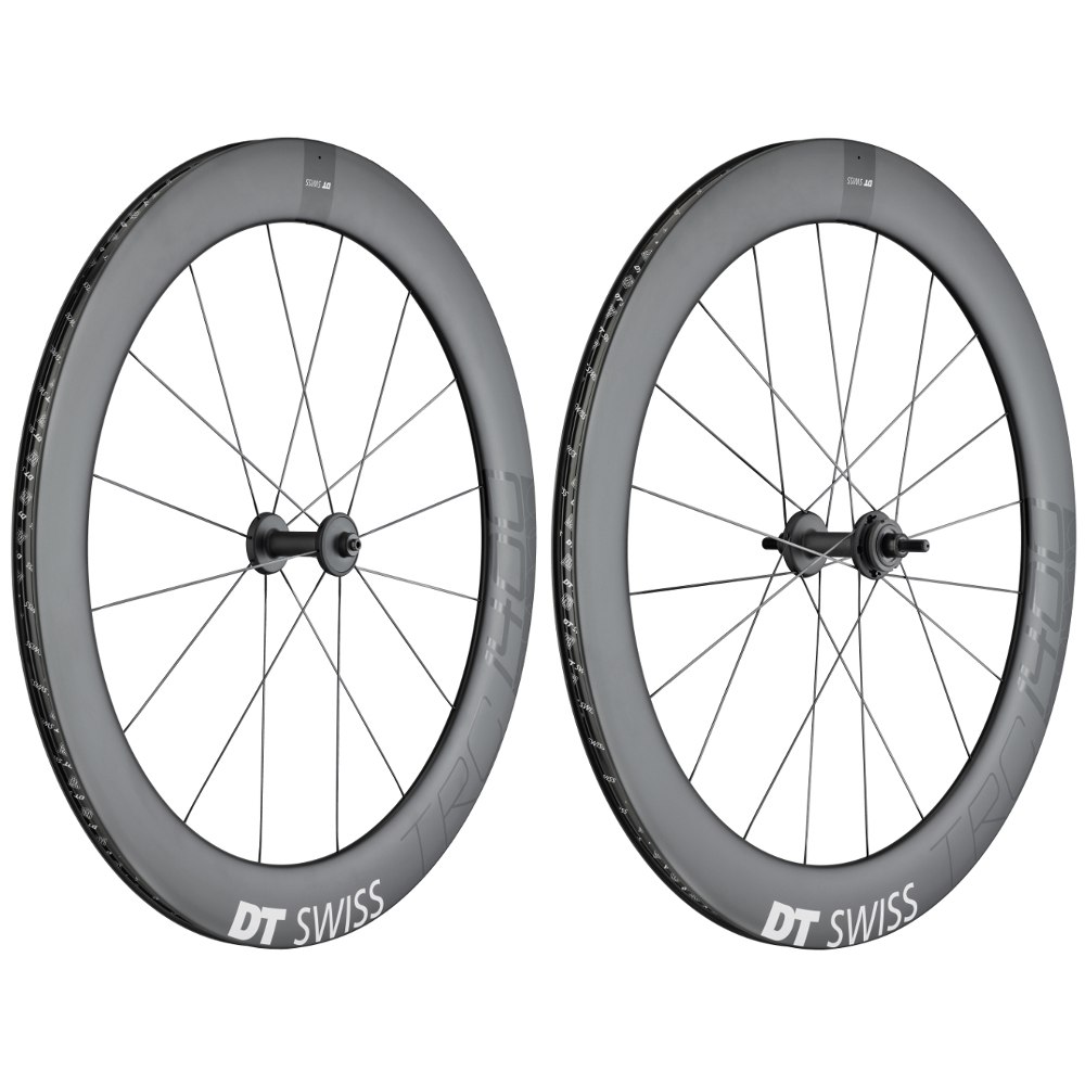Picture of DT Swiss TRC 1400 DICUT 65 - Carbon - Track Wheelset - Clincher - FW: 100mm | RW: 120mm BO
