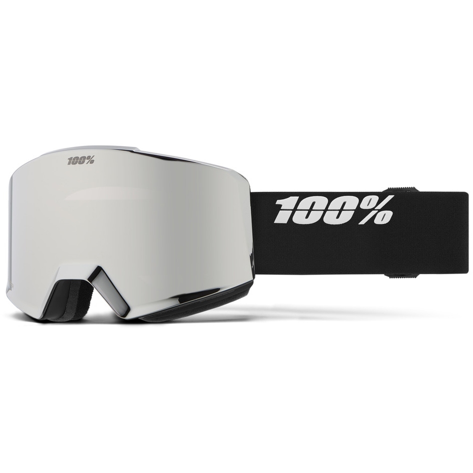 Productfoto van 100% Norg Skibril - HiPER Mirror Lens - Essential Black / Grey-Blue - Silver